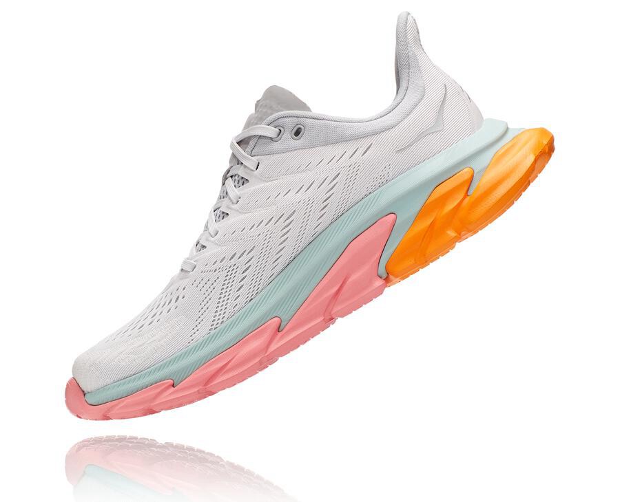 Hoka One One Running Shoes Mens White - Clifton Edge - 09582FQAU